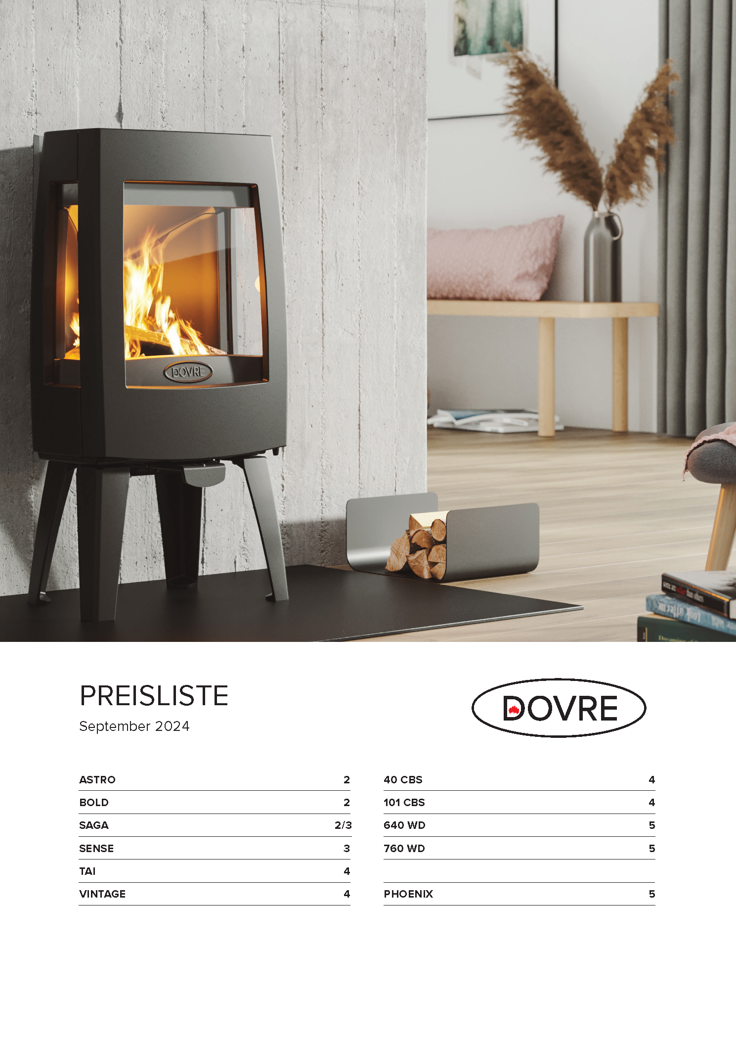 Dovre preisliste